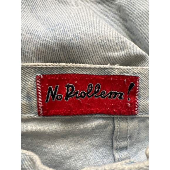 No Problem Vintage High Waisted Light Wash 90s Jeans Size 5/6 - Picture 7 of 10